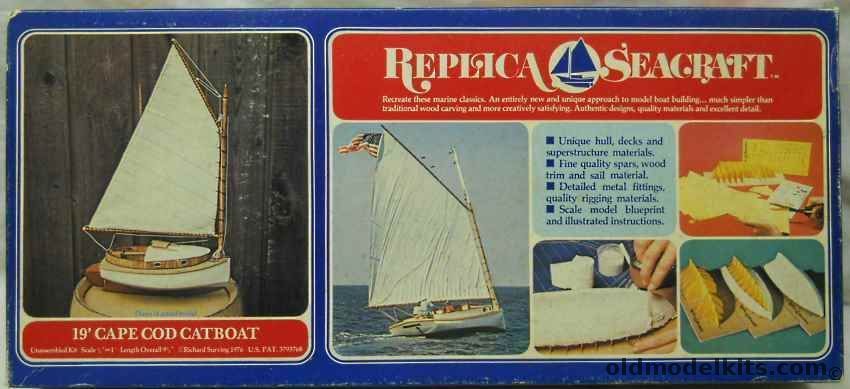 Replica Seacraft 1/24 19 Foot Cape Cod Catboat - 9.5 Inches Long, 101 plastic model kit